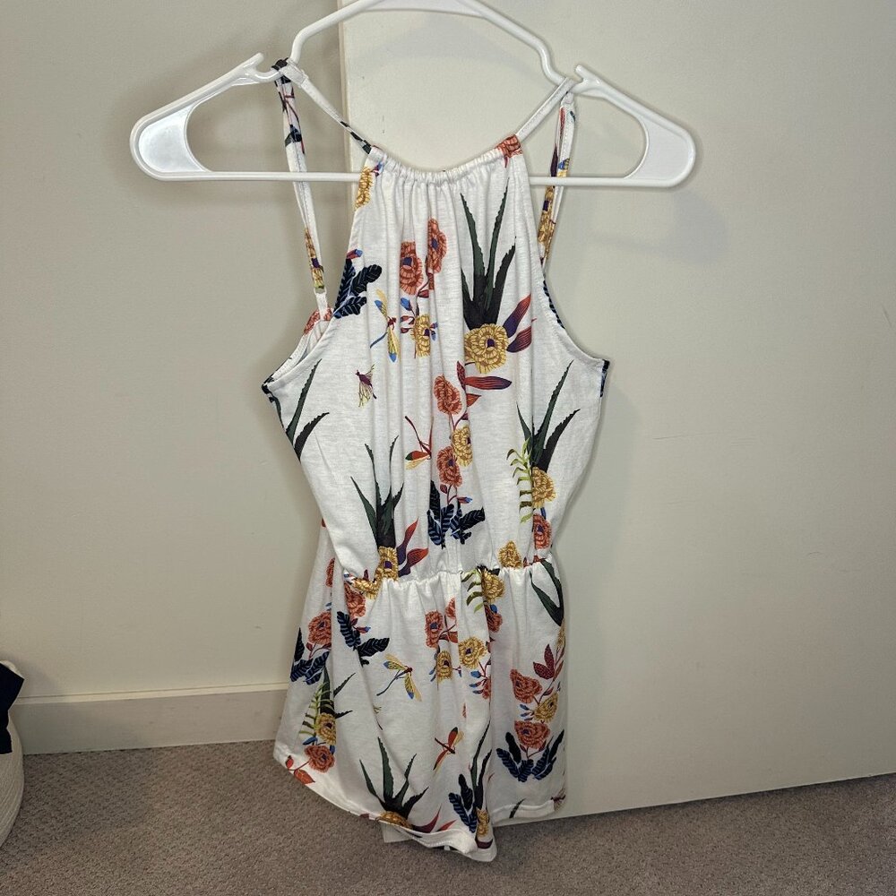 SHEIN White Floral Romper